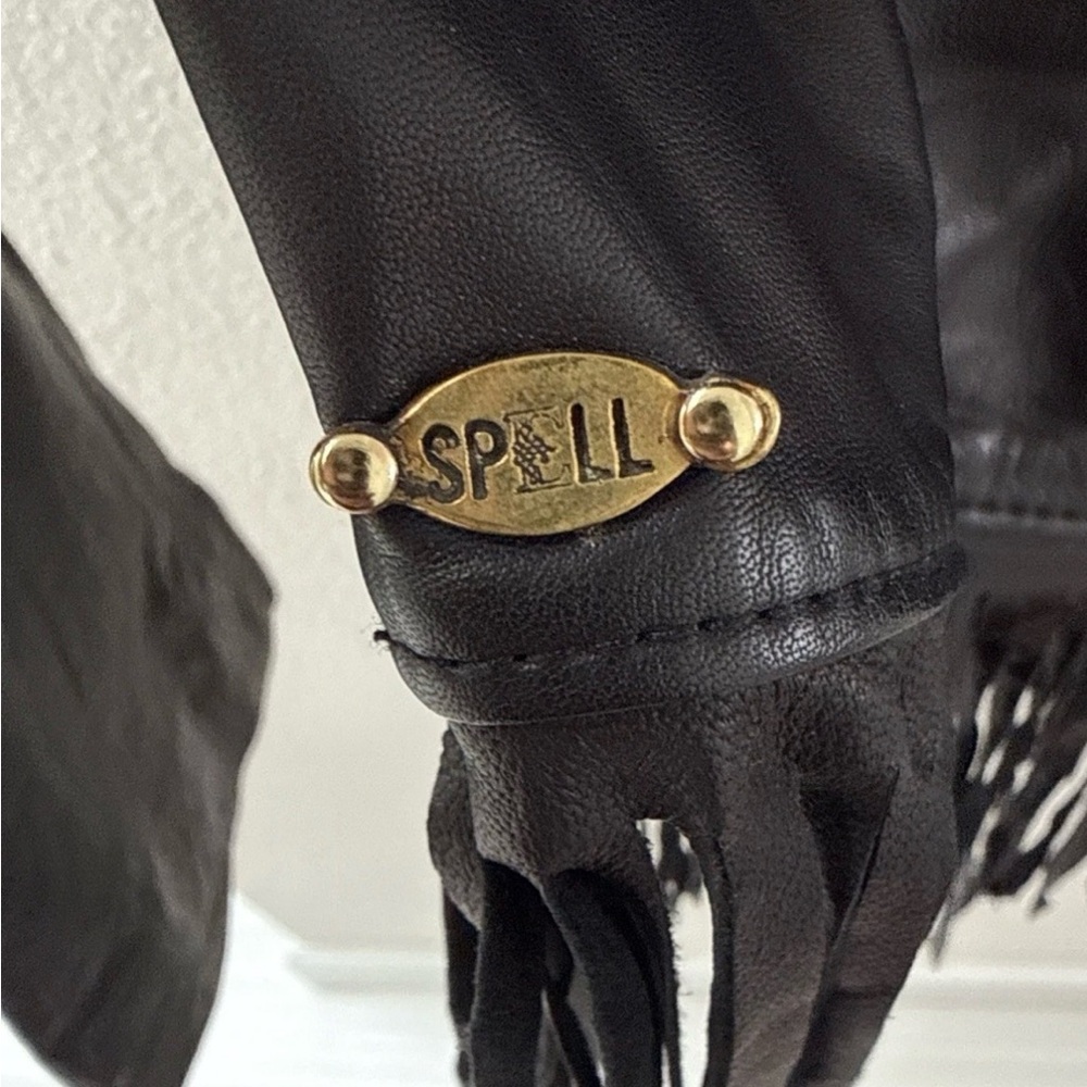 Vintage Spell Fringe Lambskin Jacket. M/L - Picture 9 of 12
